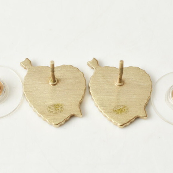 CHANEL earrings  CC mark heart rhinestone white / silver - Picture 3 of 5